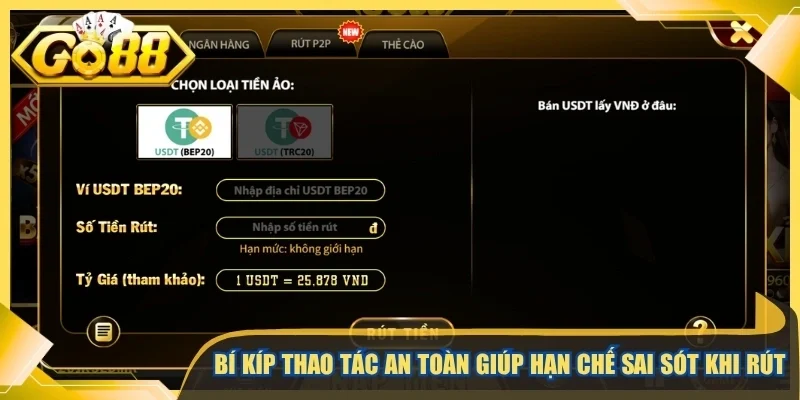 Bí kíp thao tác an toàn giúp hạn chế sai sót khi rút