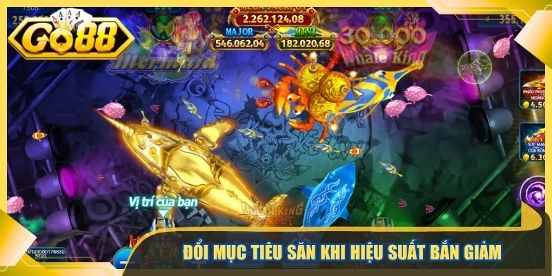Đổi mục tiêu săn khi hiệu suất bắn giảm