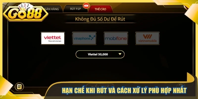 Hạn chế khi rút và cách xử lý phù hợp nhất
