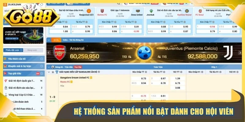 Hệ thống sản phẩm nổi bật dành cho hội viên