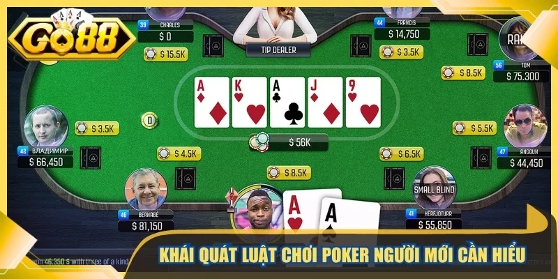 Khái quát luật chơi poker người mới cần hiểu thật kỹ