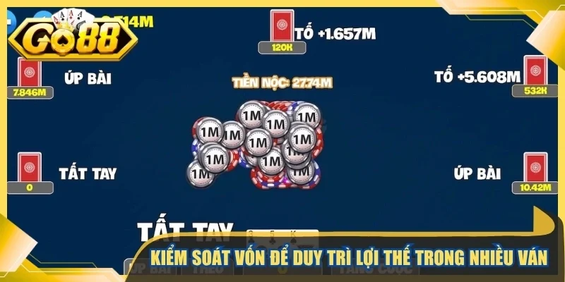 Kiểm soát vốn để duy trì lợi thế trong nhiều ván