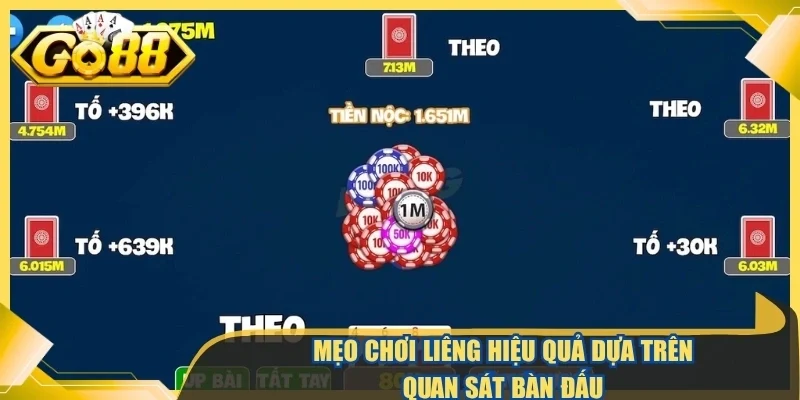 Mẹo chơi liêng hiệu quả dựa trên quan sát bàn đấu 