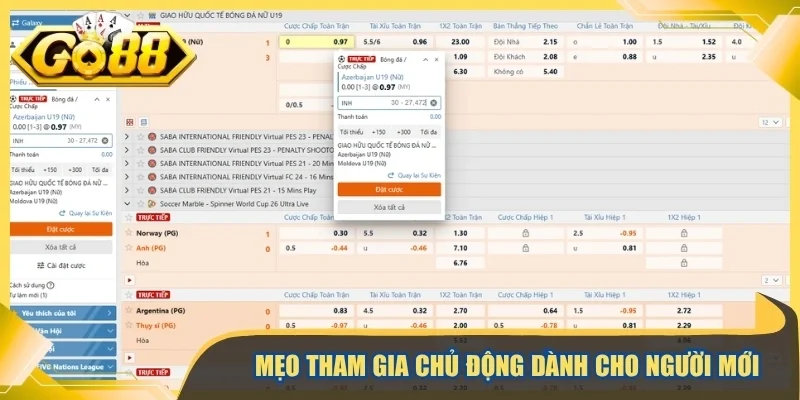 Mẹo tham gia chủ động dành cho người mới
