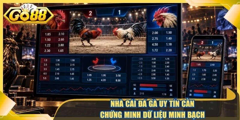 Nhà cái đá gà uy tín cần chứng minh dữ liệu minh bạch