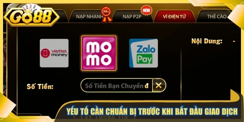 Yếu tố cần chuẩn bị trước khi bắt đầu giao dịch